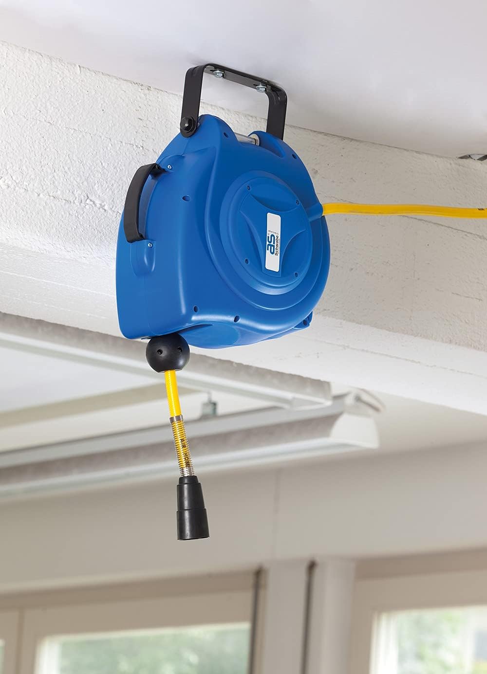 as - Schwabe automatische Druckluftschlauchtrommel – 10 m PVC-Schlauch und 1 m Anschlussschlauch, mi