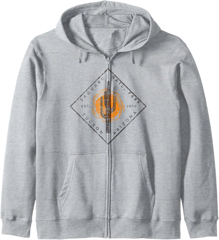 Saguaro National Park Tucson Arizona Kaktus Art Vintage Kapuzenjacke