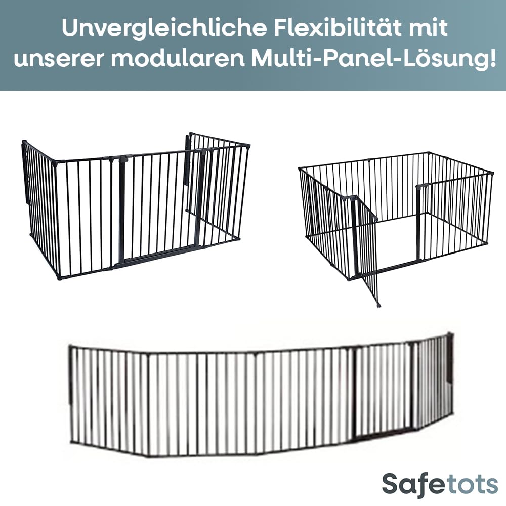 Safetots Premium MehrPanelRaumteiler, bis zu 181cm Breit, Weiss, 70cm Hoch, MehrPanelflexible Raumba