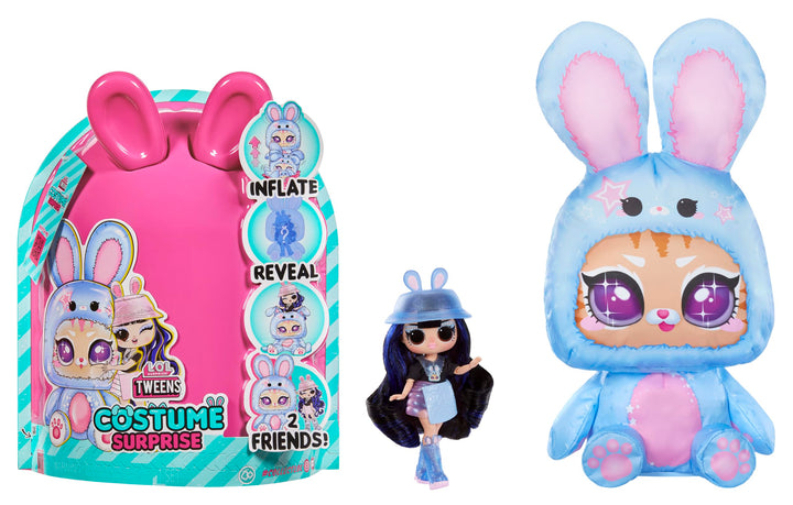 L.O.L. Surprise! Tweens Costume Surprise Aya Cherry Modepuppe mit Aufblasbarem Blauem Hasenkostüm un