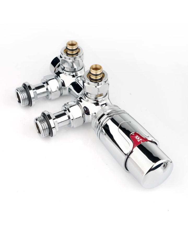 S SIENOC H-Ventil Anschlussgarnitur Mittelanschluss/Radiator Valves Thermostat Für Badheizkörper Mit
