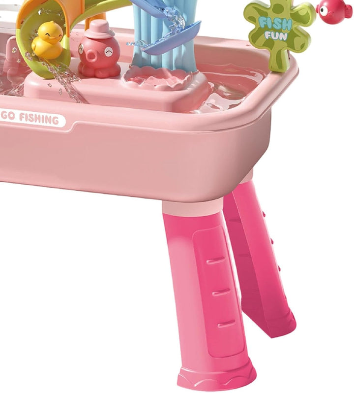 Wasserspieltisch Kinder, Sand Und Wasserspiel Tisch PP 54x29x53 cm Wasserspieltisch Mit Pumpe Outdoo