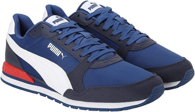 PUMA Unisex St Runner V3 Nl Sneaker 42 EU Blazing Blue White Peacoat, 42 EU Blazing Blue White Peaco