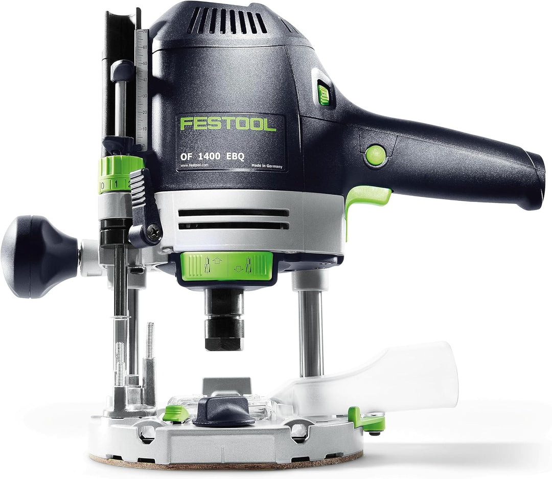 Festool Oberfräse OF 1400 EBQ-Plus (mit Spanfänger, Spannzangen, Seitenanschlag mit Feineinstellung,