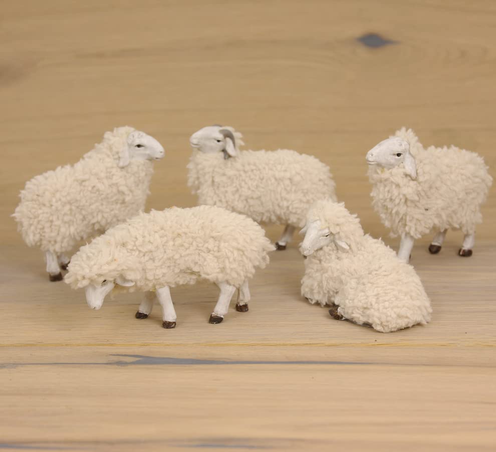 Tierfigur Wollschafe 4 cm