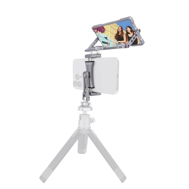 NICEYRIG Smartphone-Vlog-Selfie-Spiegel-Set mit Stativhalterung für 16,7 cm (6,7 Zoll) iPhone 15 14