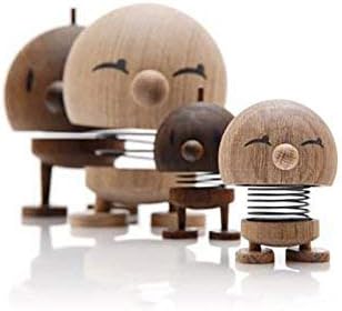 Hoptimist - Skandinavisches Design - Medium Bumble aus Holz - Höhe: 10 cm - Geräucherte Eiche - Deko