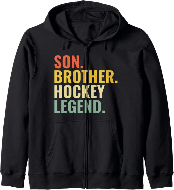 Son Brother Hockey Legend Feldhockey für Hockeyspieler Kapuzenjacke