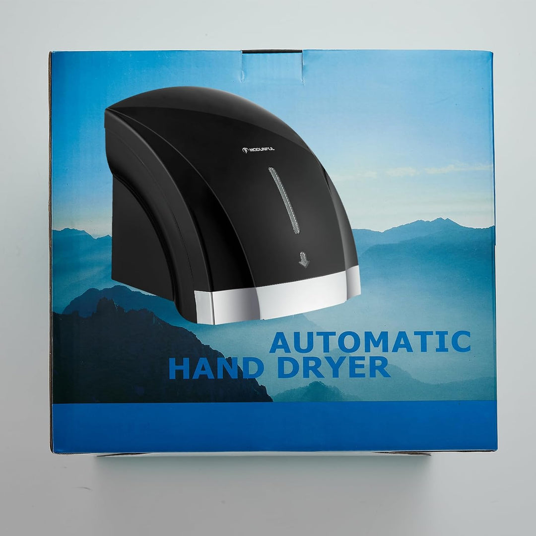 modunful Automatischer Handtrockner Elektrisch Wandmontage Infrarotsensor Händetrockner für Badezimm