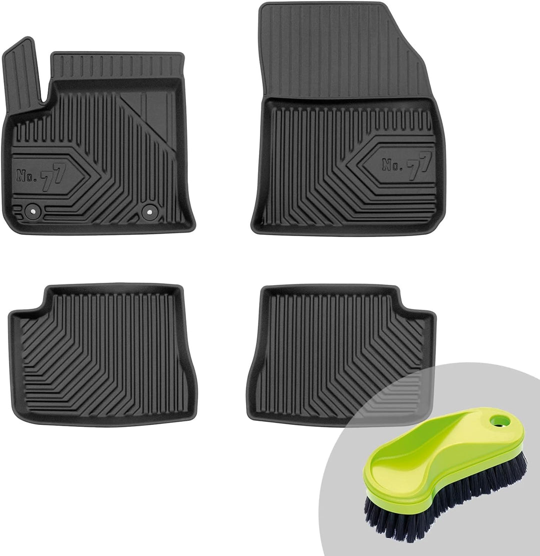 FROGUM No.77 Gummimatten Ganzjahresset von Auto Fussmatten Autofussmatten für Opel Corsa-e ab 2019,