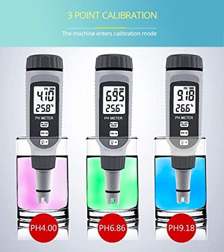 Digitales PH-Messgerät, professionelles PH- und Temperaturmessgerät Tragbares Wasserqualitätsmessger
