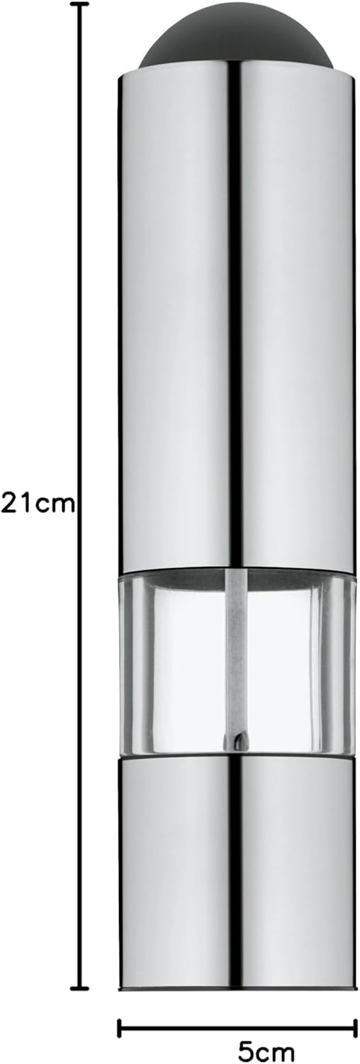 WMF Elektrische Mühle Set 2-teilig, 21 cm, elektrische Salz und Pfeffermühle unbefüllt, LED-Leuchte,