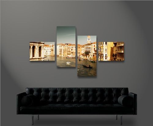 islandburner Bild Bilder auf Leinwand Venice Venedig Italien V3-4L XXL Poster Leinwandbild Wandbild