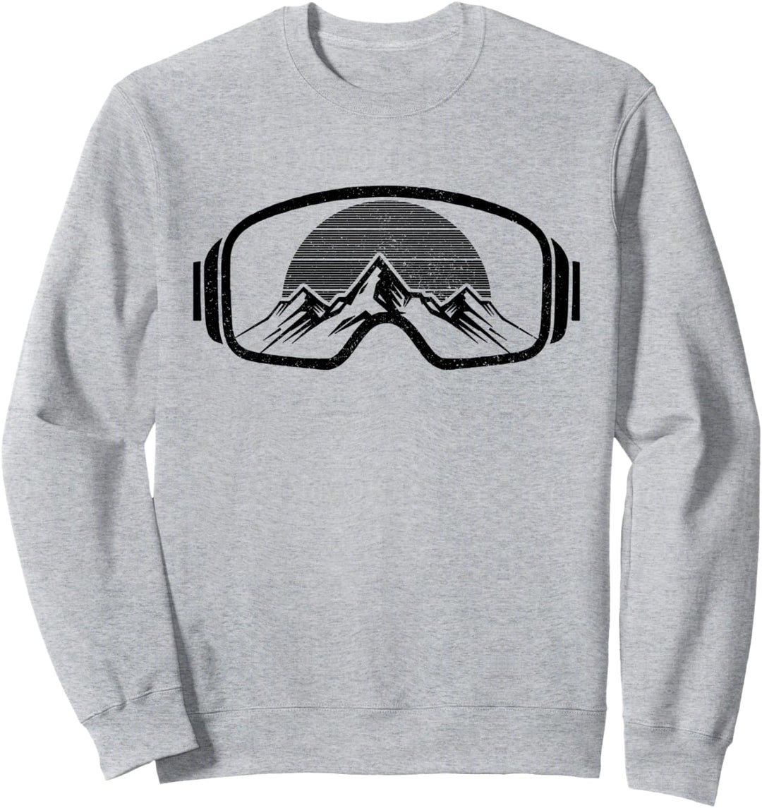Ski Snowboard Goggles Skifahrer Snowboarder Geschenk Sweatshirt