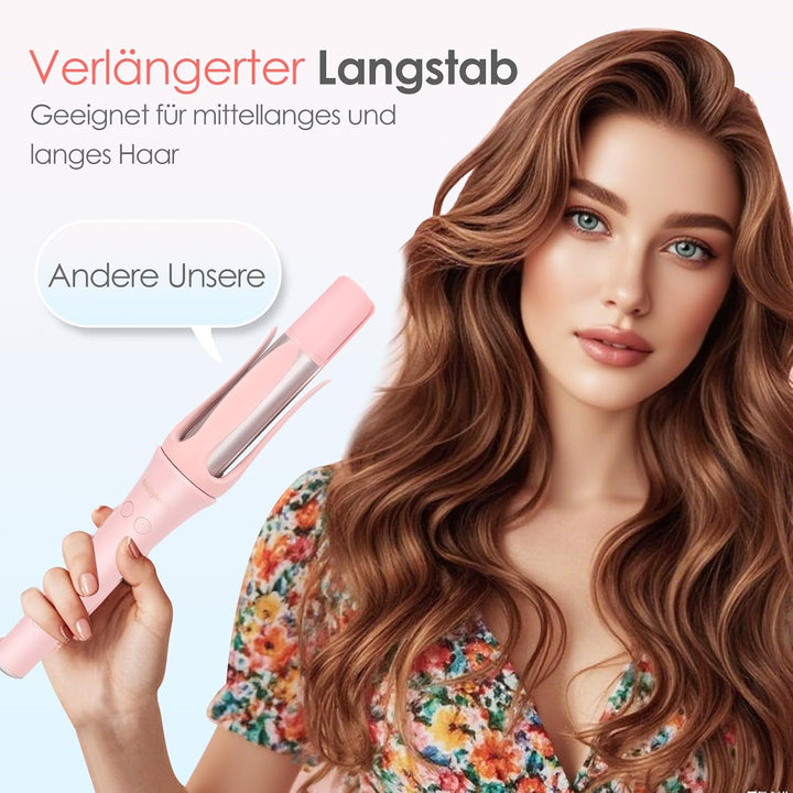 AraSyleon Automatischer Lockenstab Bidirektional | 32mm 3-Temp 30s Aufheizen | Ionen & Anti-Verbrenn