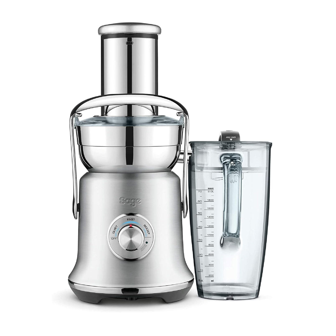 Sage Appliances Nutri Entsafter Cold XL Edelstahl, SJE830BSS Entsafter mit 2 Geschwindigkeiten und 2