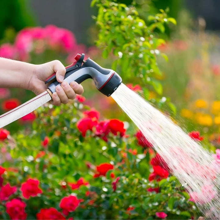 Trinkwasserschlauch PVC Schlauch mit Gewebe Benzinschlauch Wasserschlauch, mit 2 Schlauchschellen, f