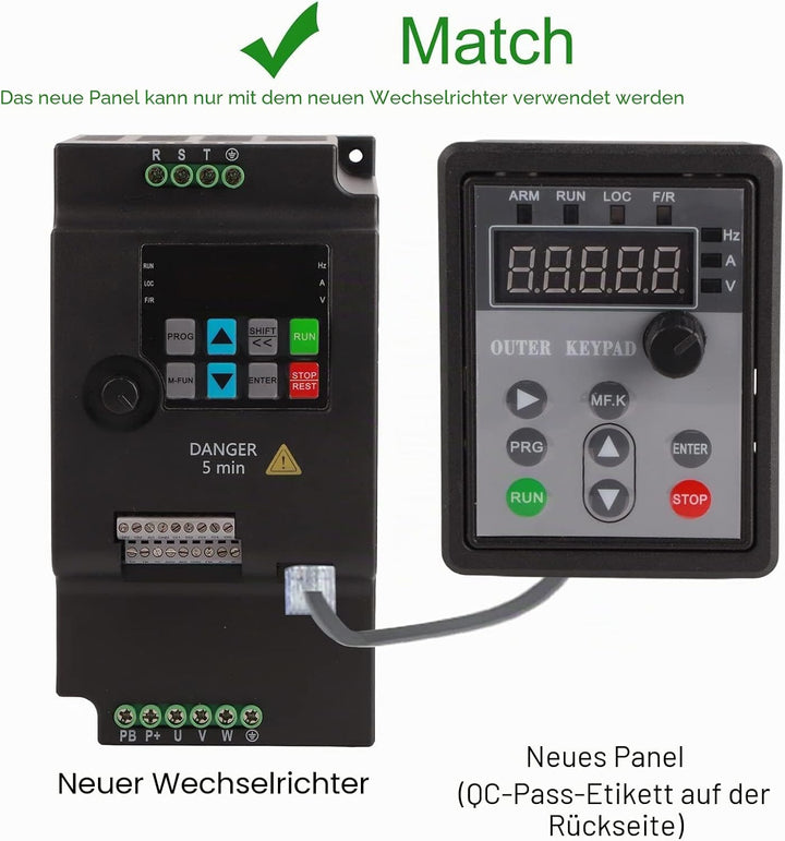 380 V 2.2kw Mini VFD Frequenzumrichter 3 phasen-Wechselstrom Wechselrichter für 3 phasen Drehstrommo