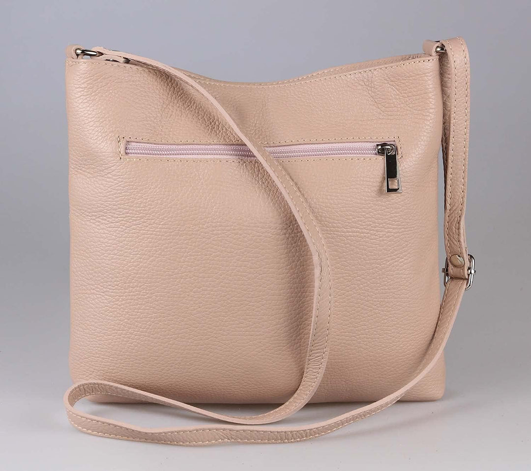 OBC Damen Leder Tasche Cross Body Schultertasche City Bag Crossover Umhängetasche Henkeltasche Clutc