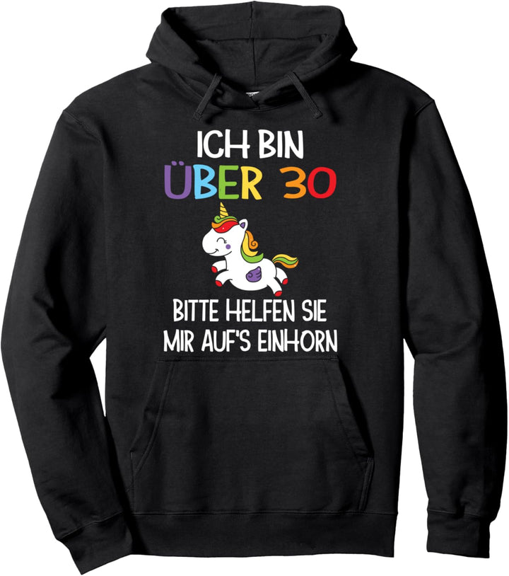 30. Geburtstag Frau 30 Jahre Einhorn Pullover Hoodie