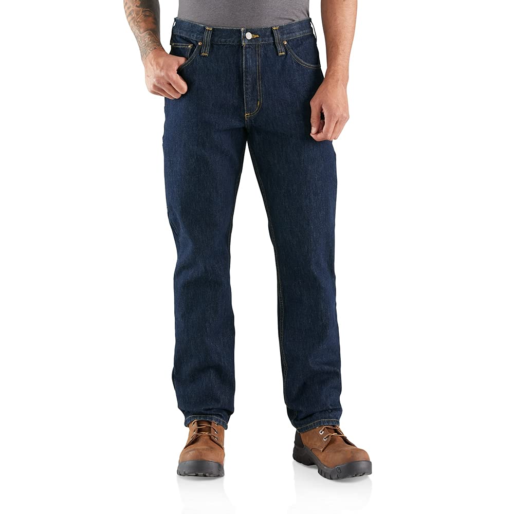 Carhartt Men's 103889 Rugged Flex Relaxed Fit Utility Five Pocket Jean - 32W x 36L - Frontier