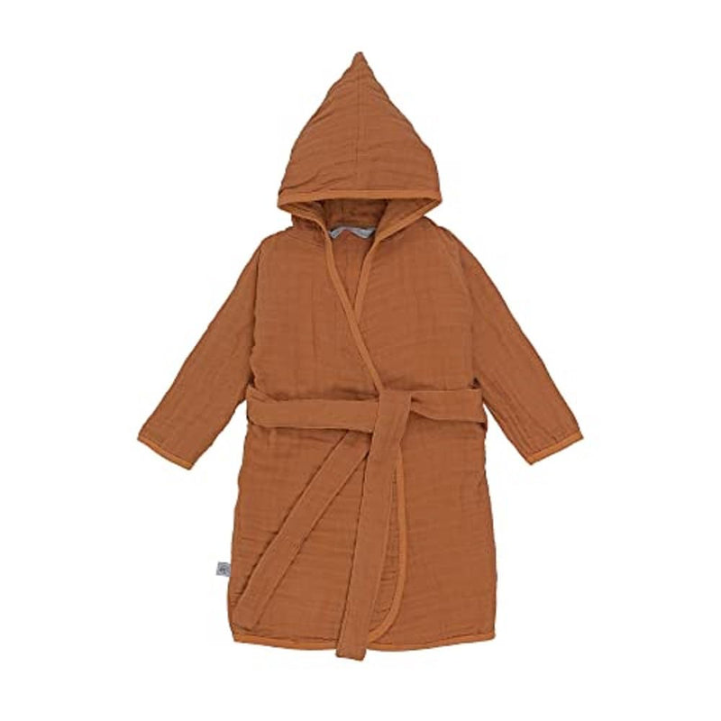 LÄSSIG Kinder Bademantel Baumwolle/Muslin Bathrobe rust 24 - 36 Monate 2-3 Jahre Rust, 2-3 Jahre Rus