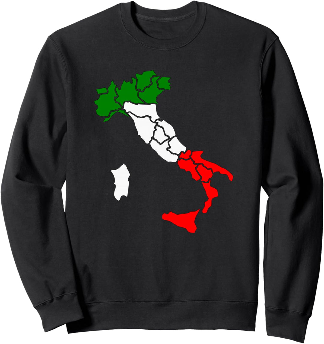 Italien Karte Flagge Italia Pride Italienisches Souvenirgesc Sweatshirt