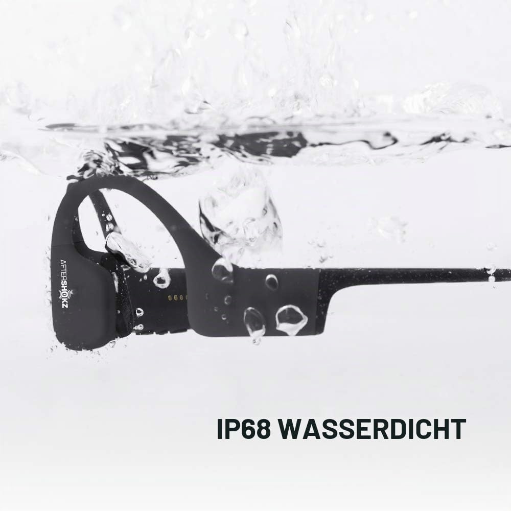 Aftershokz Xtrainerz Schwimm MP3-Player, Open-Ear Bone-Conduction Kopfhörer, wasserdichte/Wireless/O