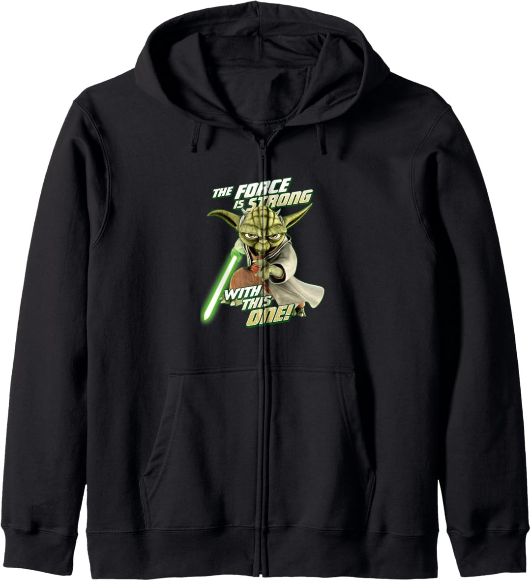 Star Wars Clone Wars Yoda Force Is Strong Kapuzenjacke