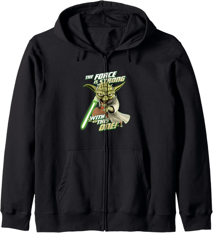Star Wars Clone Wars Yoda Force Is Strong Kapuzenjacke