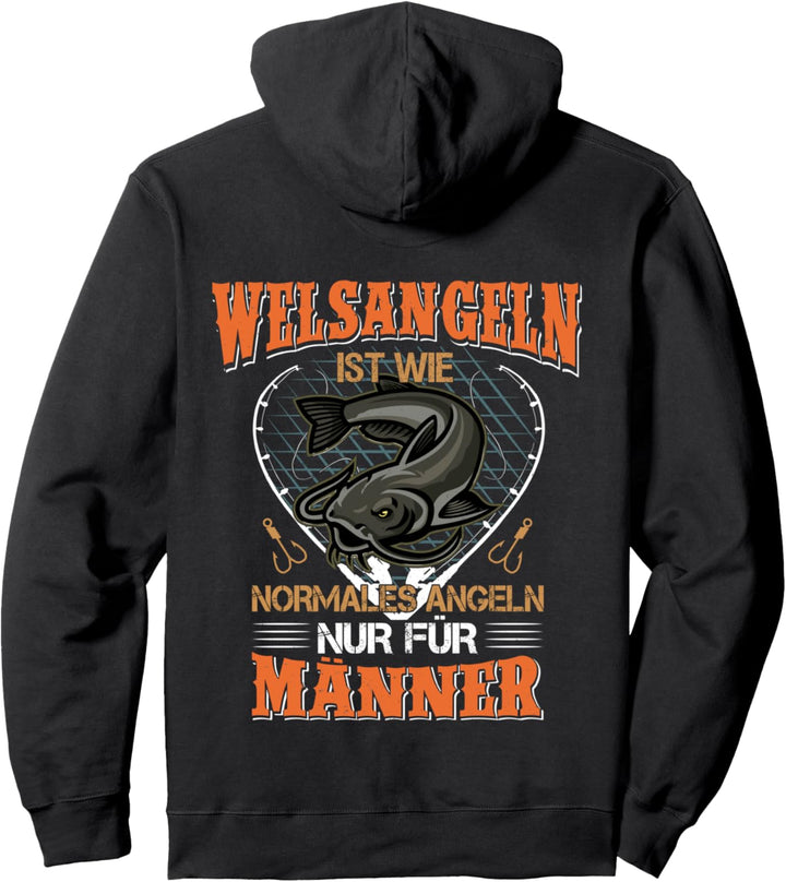 Waller Angler Spruch Wels Angeln Für Männer Wels Geschenk Pullover Hoodie