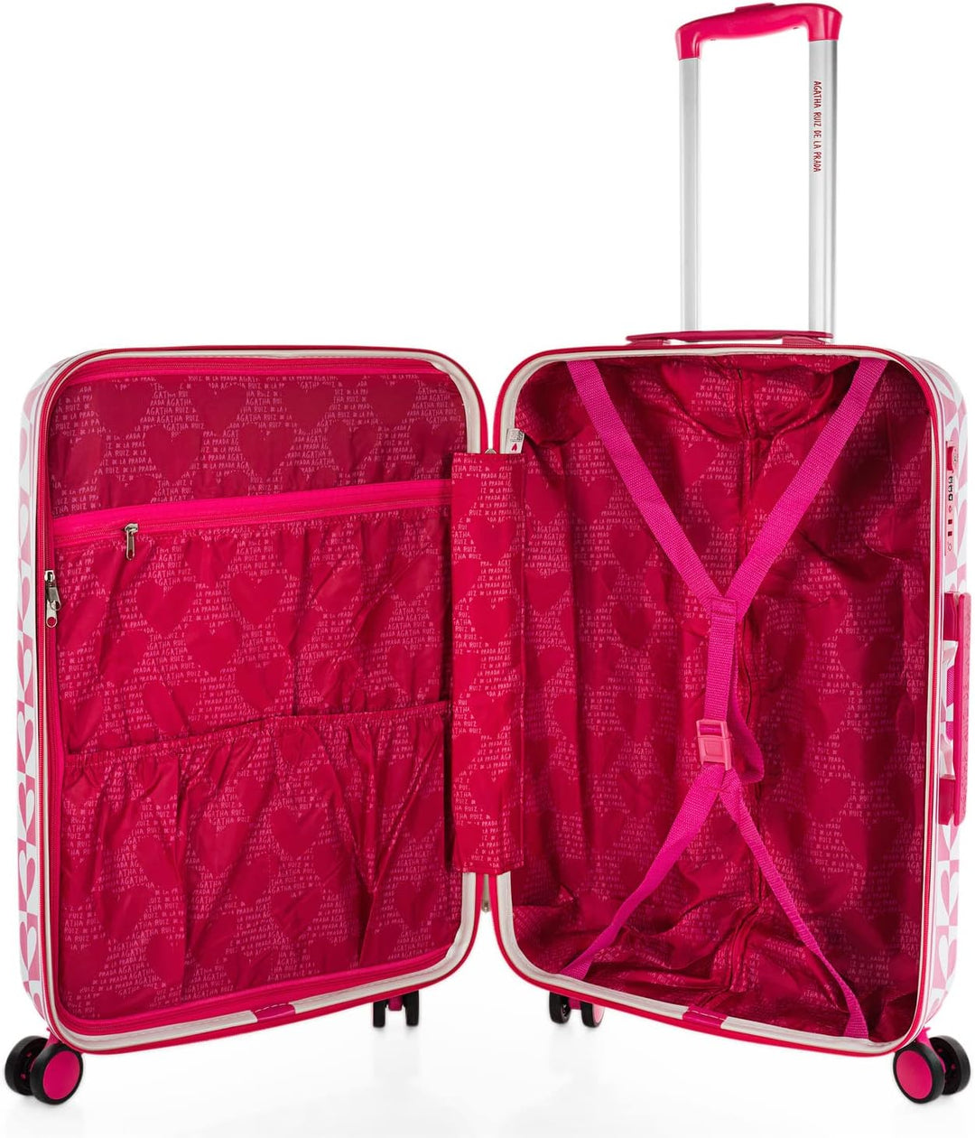 Agatha Ruiz de la Prada - Koffer Mittelgross - Polycarbonat hochwertiger und Stabiler reisekoffer mi