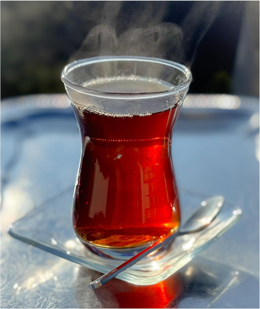 Topkapi - 18-tlg Türkisches Tee-Set Ajda-Sultan, 6 Teegläser, 6 Untersetzer, 6 Teelöffel, Komplett-S