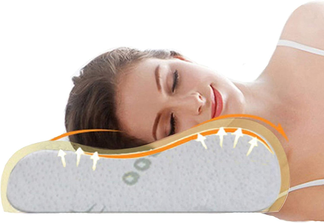 Ecosafeter 2024 neues Upgrade Memory Foam Kopfkissen Orthopädisches Nackenstützkissen für Seiten- un