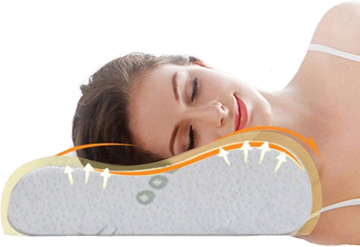 Ecosafeter 2024 neues Upgrade Memory Foam Kopfkissen Orthopädisches Nackenstützkissen für Seiten- un