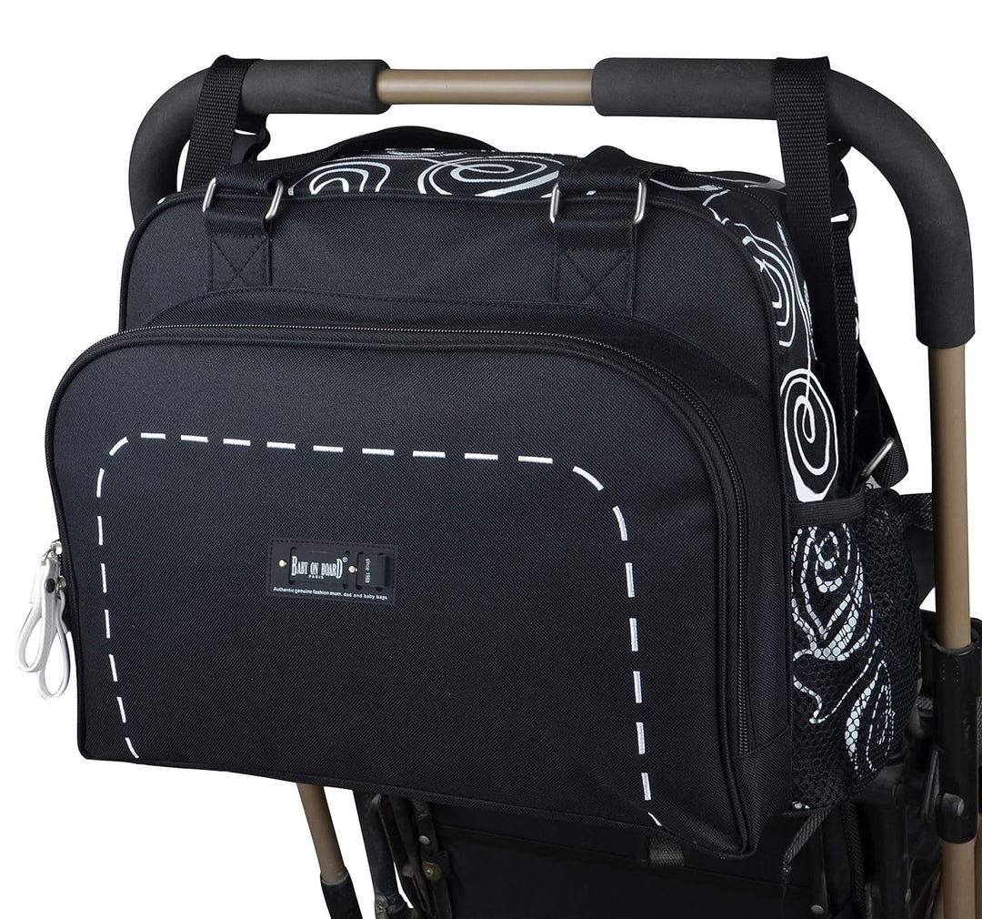 Baby-on-Board 216710_018 Simply Swirl Tasche Schwarz, Schwarz