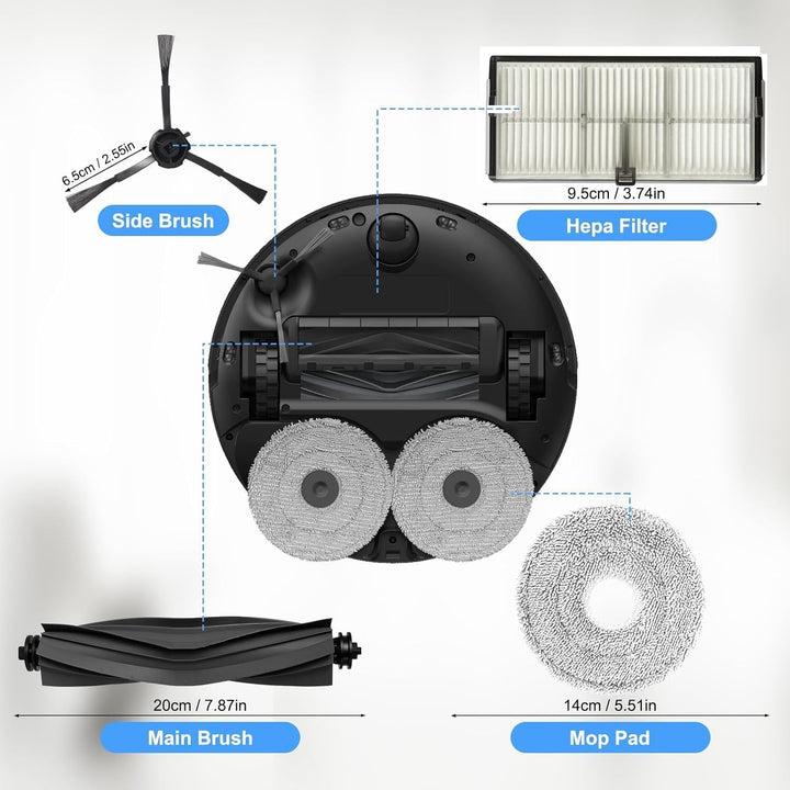 Zubehör für Dreame L10s Pro Ultra Heat/ L10s Ultra Gen2/ L40 Ultra AE/ X30 Ultra/Mova E30,Wischpads