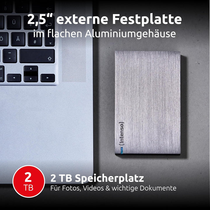 Intenso 6028680 Memory Board Portable Hard Drive 2TB, tragbare Externe Festplatte 2TB - 2,5 Zoll, 54