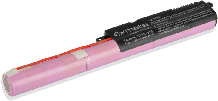 Exmate Laptop-Akku A31N1519 für Asus X540 X540LA X540LJ X540S X540SA X540SC X540YA F540 F540L F540LA