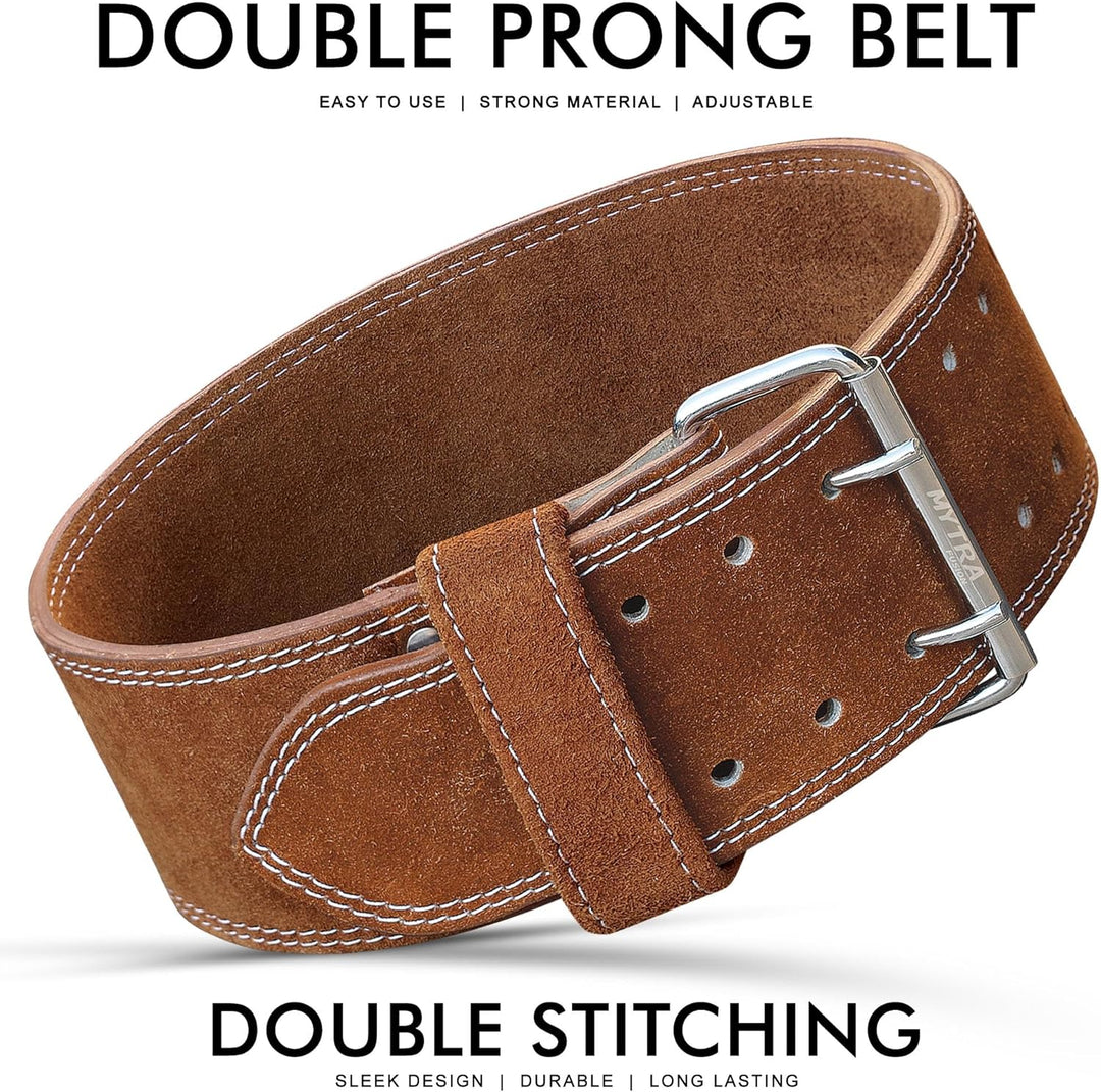 Mytra Fusion Power Weight Lifting Belt L4 Weight Training Leather Belt Power Belts for Squats Workou