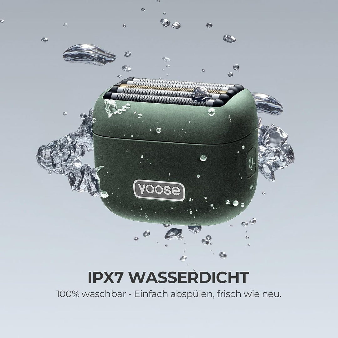 Yoose MINI 5 Rasierer Herren Elektrisch, Elektro Bart Trimmer Elektrorasierer Gesichtsrasierer Männe