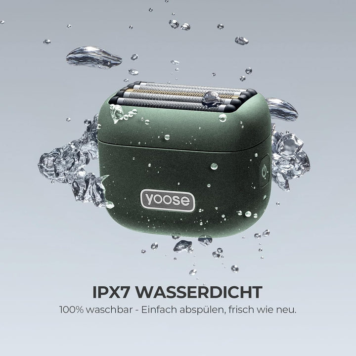 Yoose MINI 5 Rasierer Herren Elektrisch, Elektro Bart Trimmer Elektrorasierer Gesichtsrasierer Männe