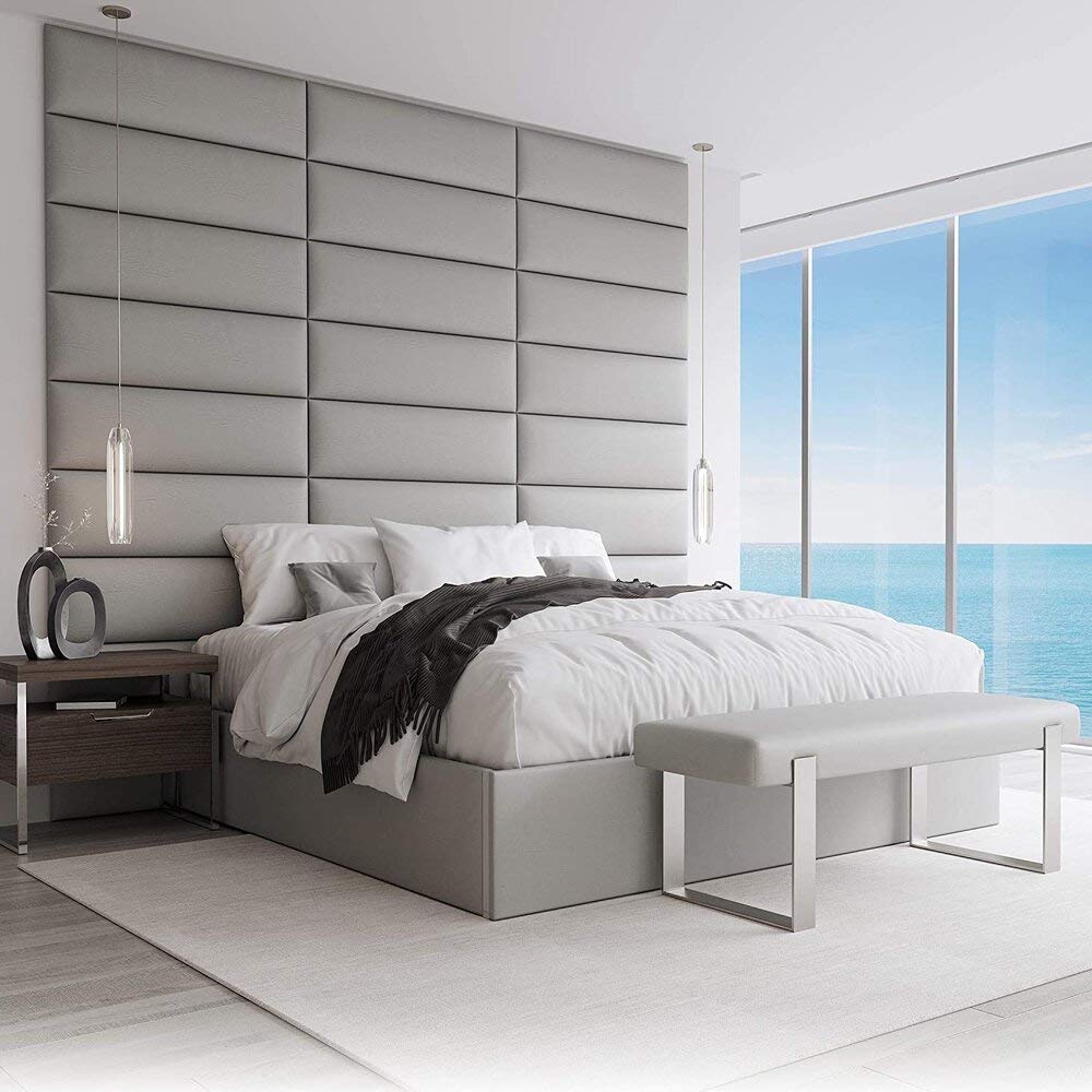 VANT Gepolsterte Kopfteile - Accent Wall Panels - 4er - Packungen Kopfteil für Einzel und Doppelbett