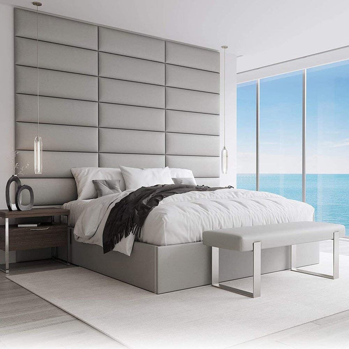VANT Gepolsterte Kopfteile - Accent Wall Panels - 4er - Packungen Kopfteil für Einzel und Doppelbett