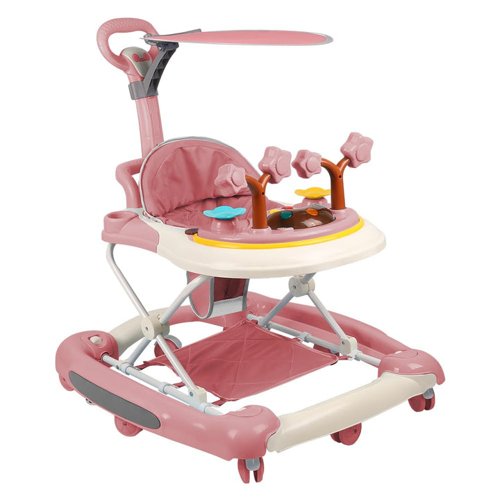 Baby Lauflernhilfe, Baby Walker Höhenverstellbar, Überrollsicherer Lauflernwagen mit Leisen 360°-Lau