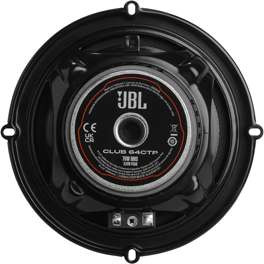 JBL Club Gen3 64CTP 6.5'' (16cm) Lautsprecher Compo-Satz, Schwarz