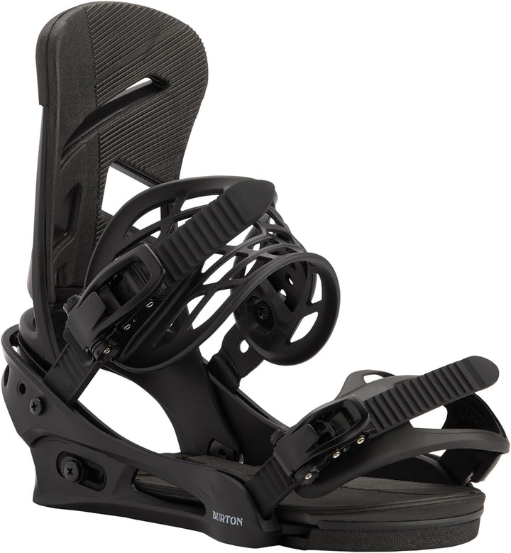 Burton Men's Mission Re:Flex Snowboard Binding Schwarz M, Schwarz M