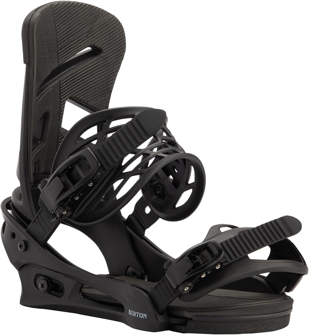 Burton Men's Mission Re:Flex Snowboard Binding Schwarz L, Schwarz L