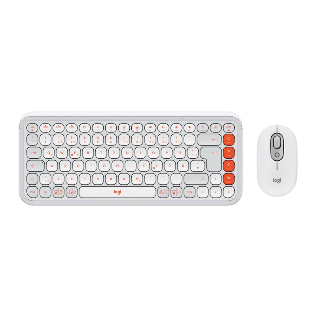 Logitech POP ICON Combo, Bluetooth-Tastatur-Maus-Set, Komfortables Tippen, programmierbare Tasten, l