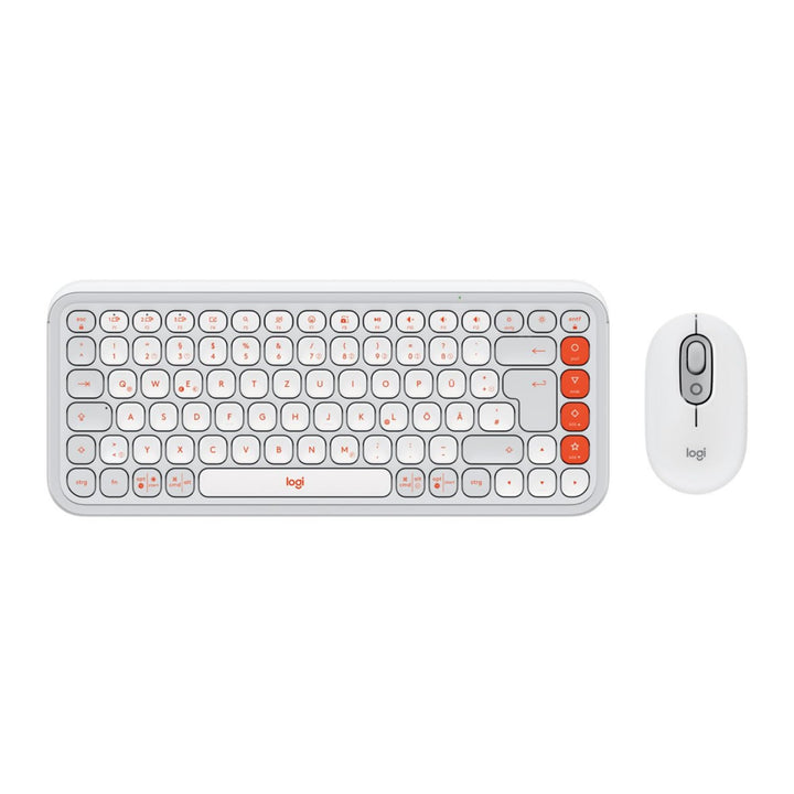 Logitech POP ICON Combo, Bluetooth-Tastatur-Maus-Set, Komfortables Tippen, programmierbare Tasten, l